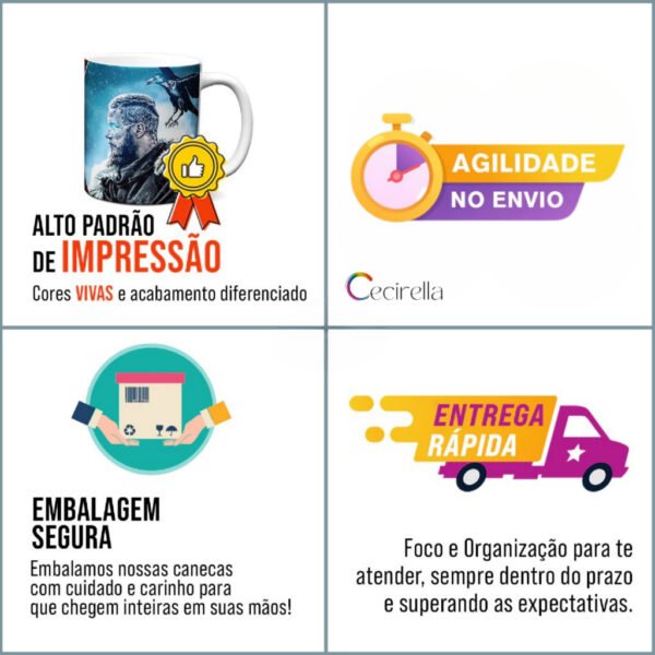 Caneca Salto Alto Girassol 325ml | A Felicidade Está no Caminhar | Estilo e Motivação em Cerâmica - Imagem 4