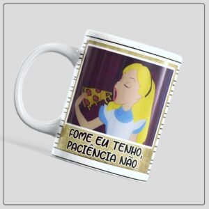 Caneca Alice no País das Maravilhas 325ml | Sonhos, Magia e Encanto em Cerâmica Criativa