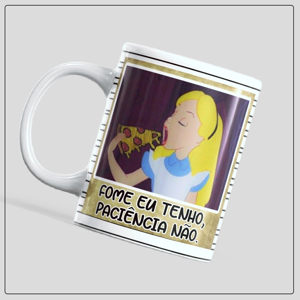 Caneca Alice no País das Maravilhas 325ml | Sonhos, Magia e Encanto em Cerâmica Criativa